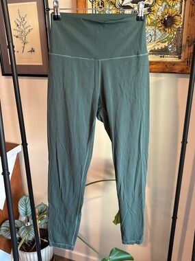 High-Waist Quince Olive Green Leggings